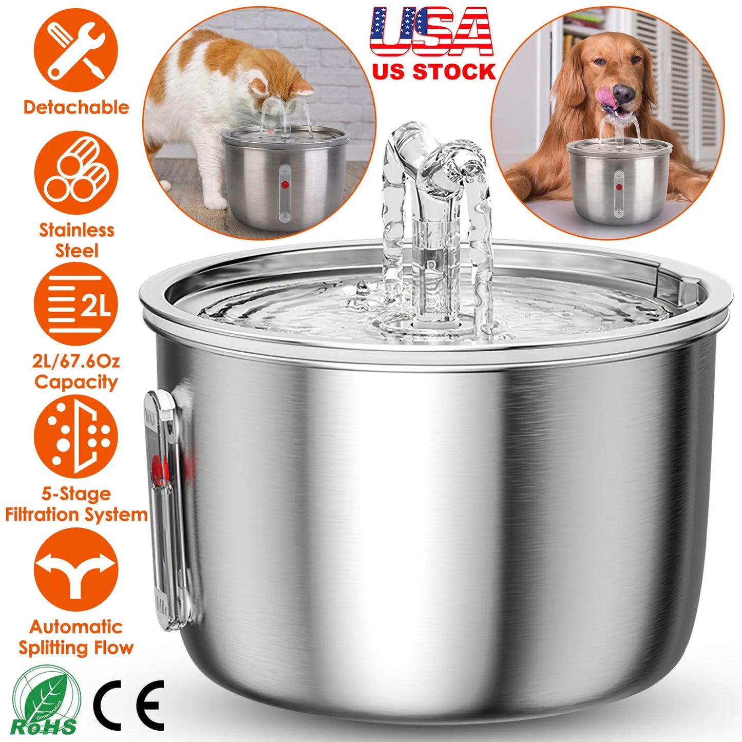 2L/67.6Oz Automatic Electric Pet