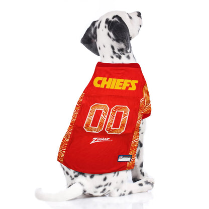 Kansas City Chiefs Zubaz Pet Jersey (Copy)