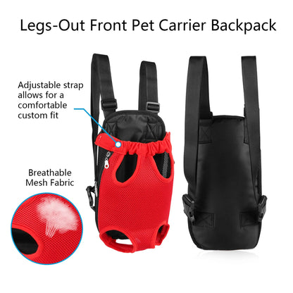 Dog Carrier Backpack Legs Out Front Pet Backpack Carrier Travel Bag