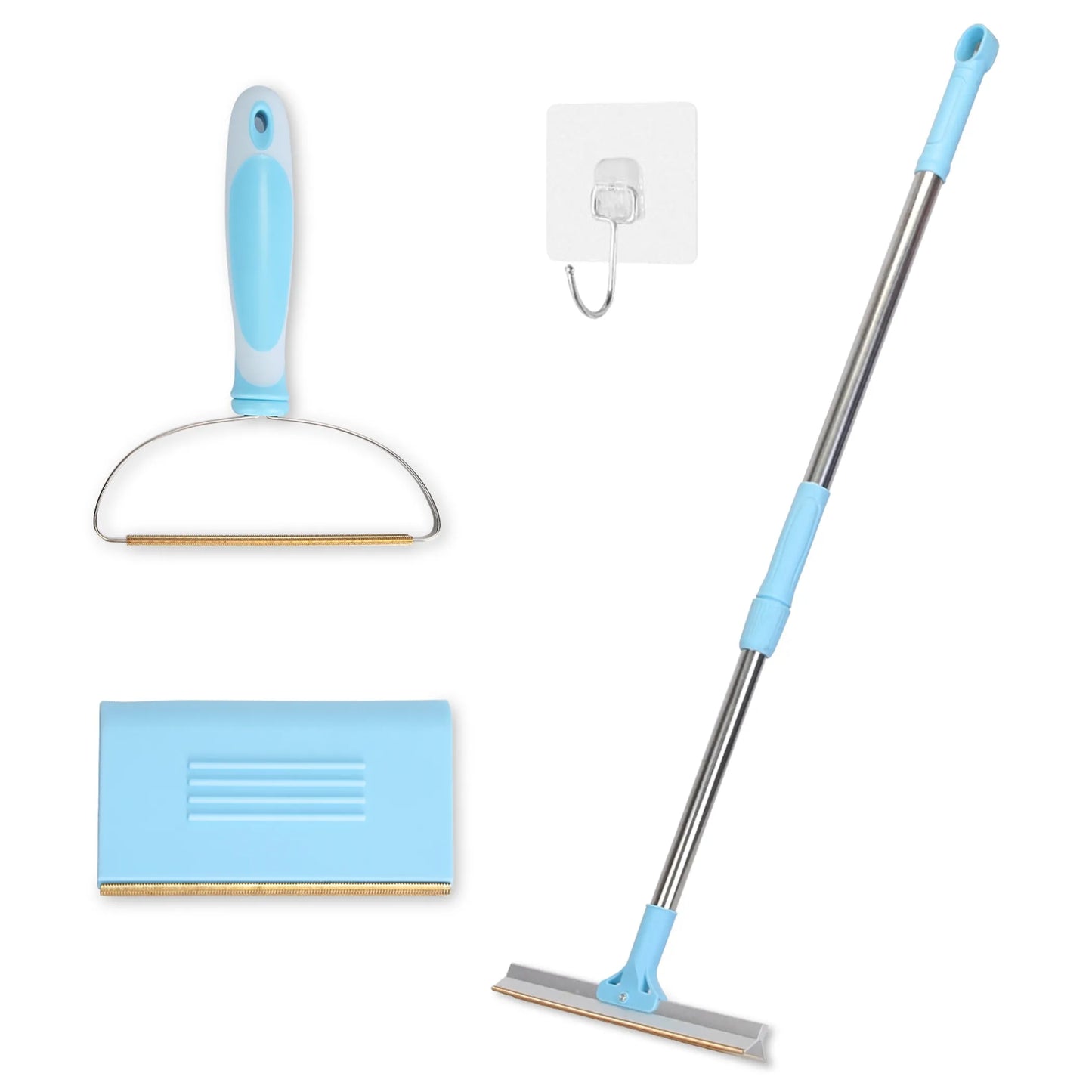 3Pcs Pet Hair Removal Kit Multi-Fabric Dog Cat Hair Scraper