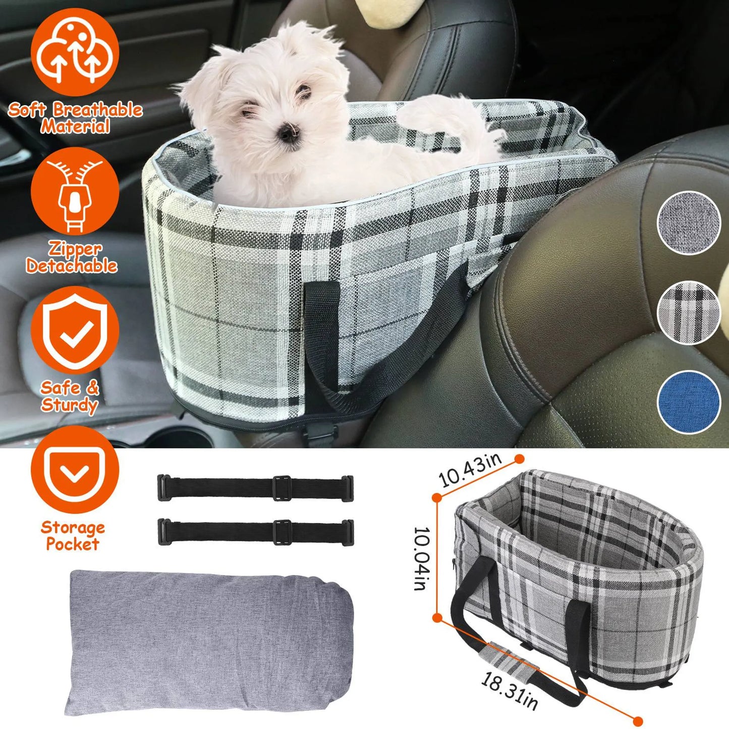 Console Pet Car Seat