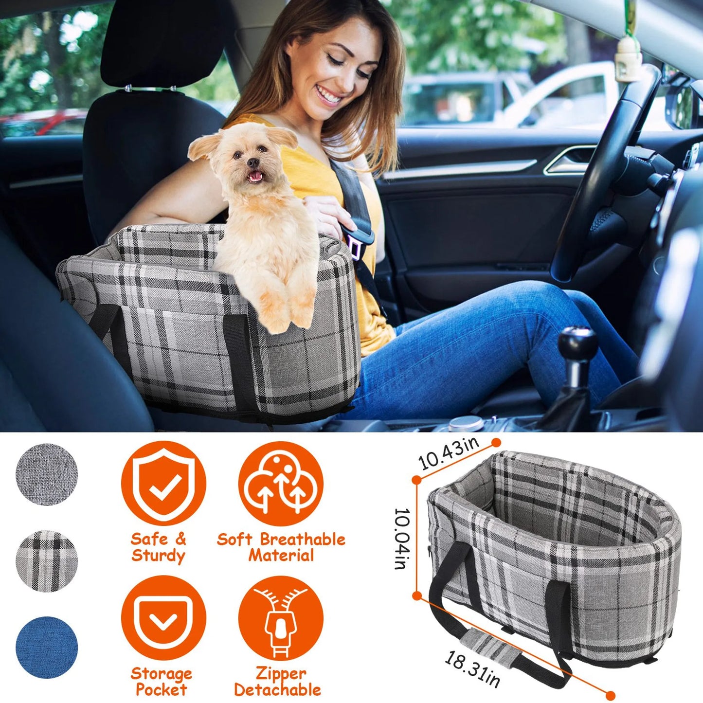 Console Pet Car Seat