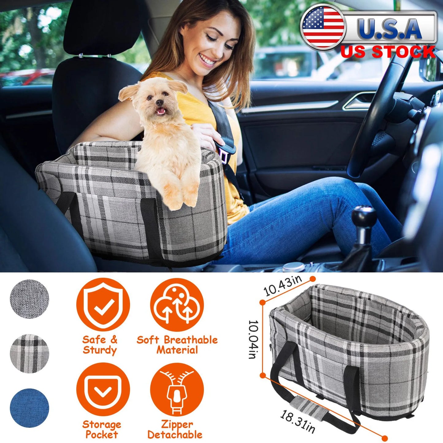 Console Pet Car Seat