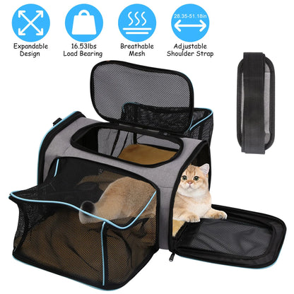 Expandable Pet Carrier Airline Approved Cat