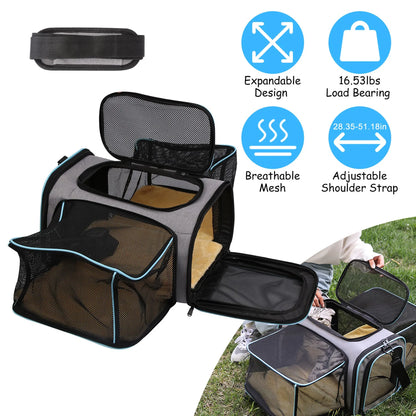 Expandable Pet Carrier Airline Approved Cat