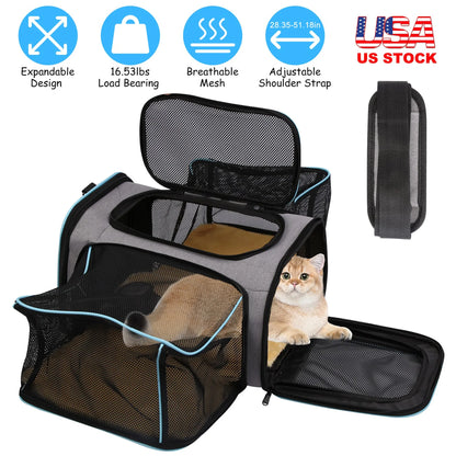 Expandable Pet Carrier Airline Approved Cat