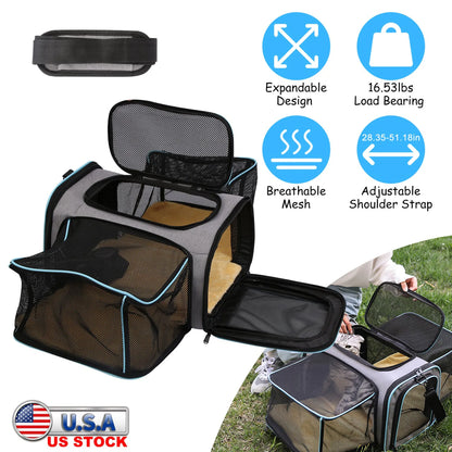 Expandable Pet Carrier Airline Approved Cat