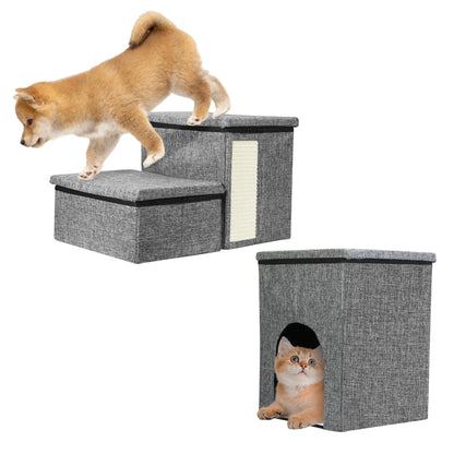 3 Step Pet Stair 4-IN-1 Foldable Dog Ramp
